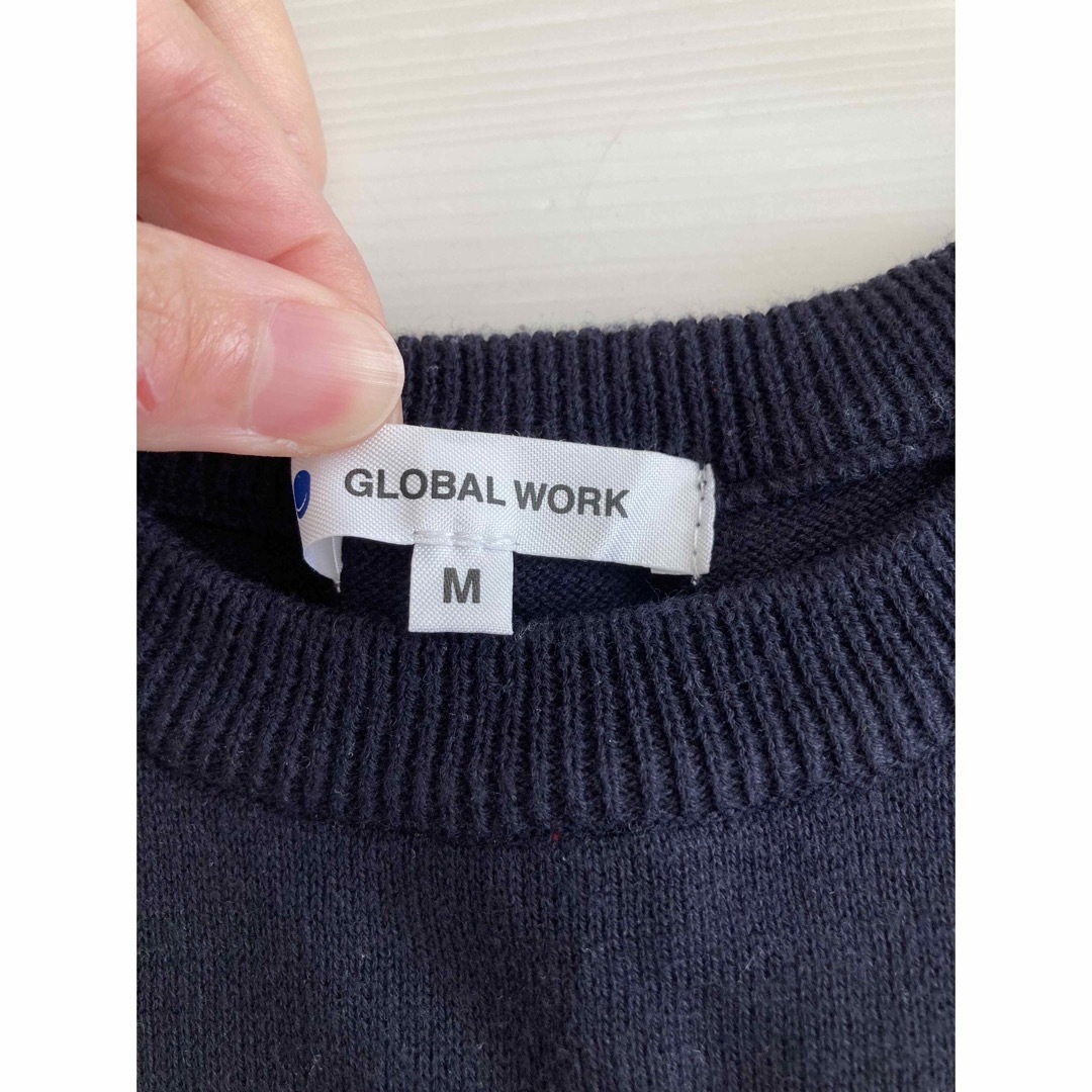 GLOBAL WORK(グローバルワーク)のGLOWBAL WORK ハート柄ニット♡ キッズ/ベビー/マタニティのキッズ服女の子用(90cm~)(ニット)の商品写真