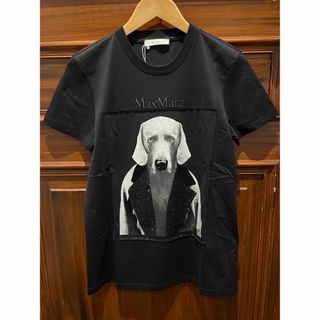 【新品未使用】Max Maraドッグ プリント Tシャツ 黒 S