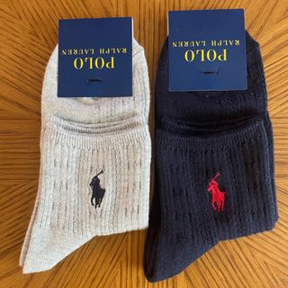 ポロラルフローレン(POLO RALPH LAUREN)の新品★ポロラルフローレン  レディースソックス　2足セット　23〜24cm(ソックス)