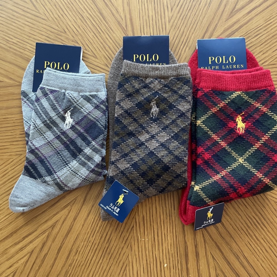 POLO RALPH LAUREN(ポロラルフローレン)の新品★ポロラルフローレン  レディースソックス　3足セット　23〜24cm レディースのレッグウェア(ソックス)の商品写真