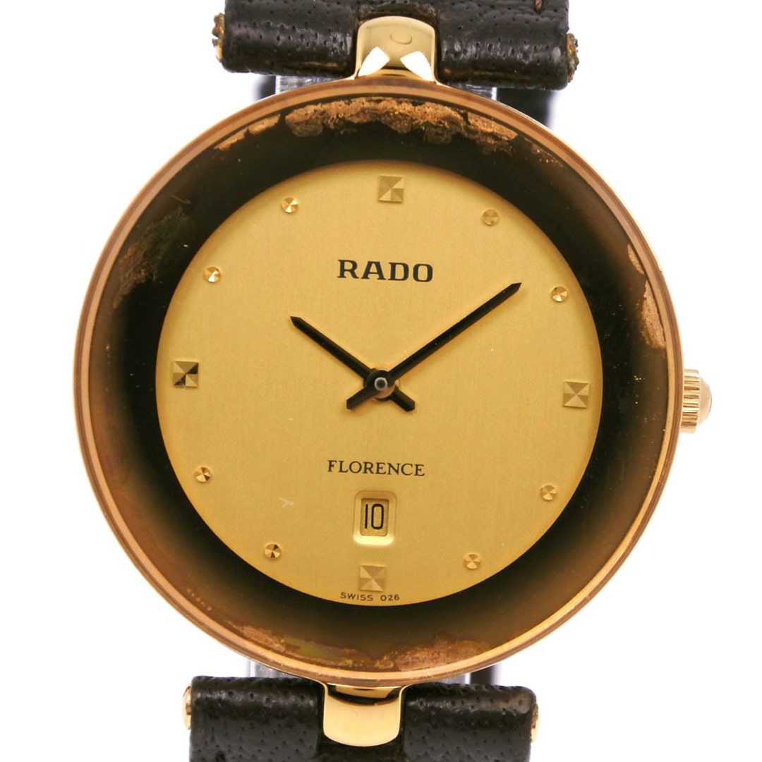 RADO - 【RADO】ラドー フローレンス 160.3677.2 金メッキ×レザー 茶