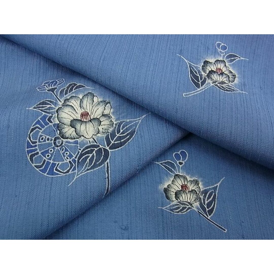 平和屋野田店■上質な紬 単衣 手描き 絞り 草花文 逸品 n-kg3425 | フリマアプリ ラクマ