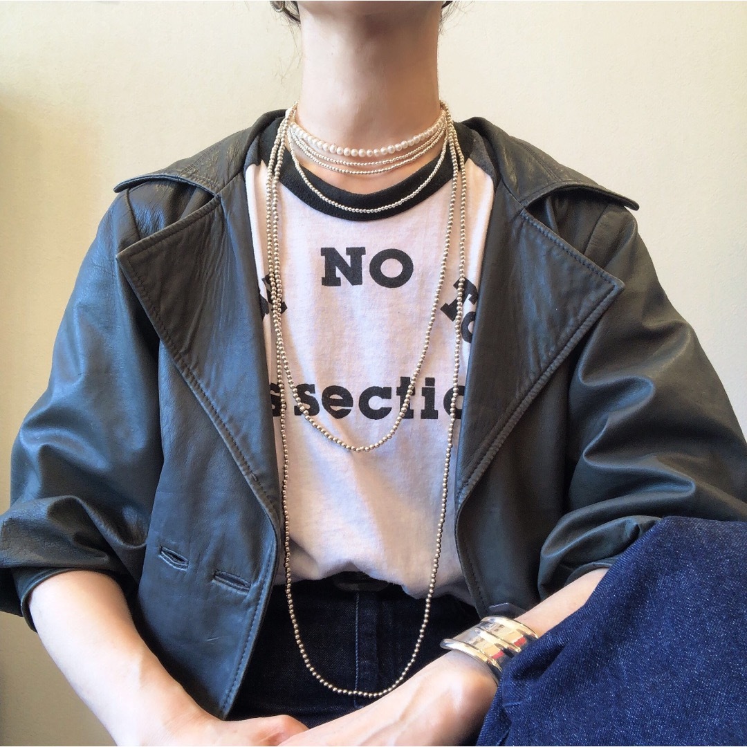 ナバホパール×パールロングネックレスsilver925の通販 by muguete's
