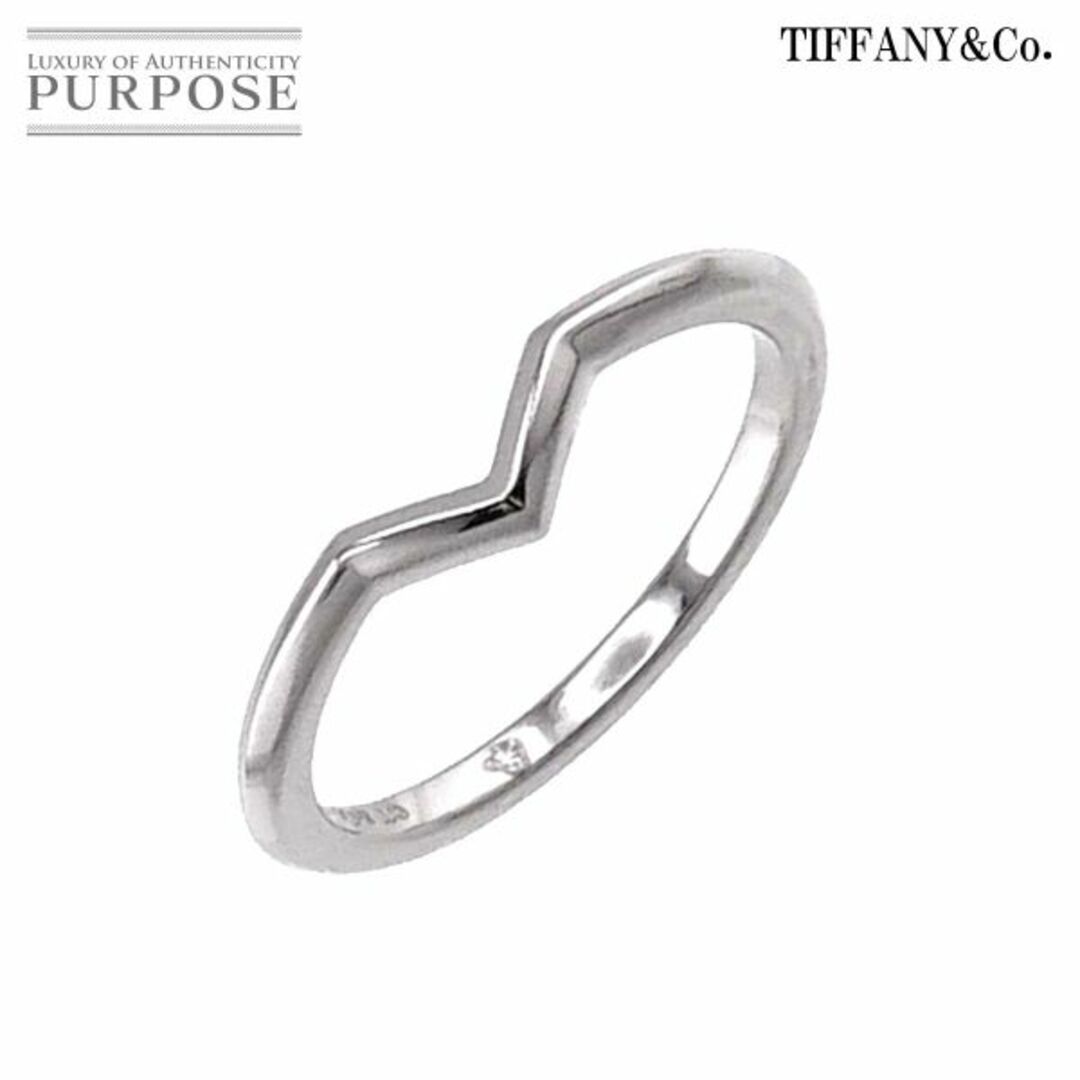 ティファニー TIFFANY&Co. Vバンド 6.5号 リング Pt プラチナ 指輪 VLP 90201993