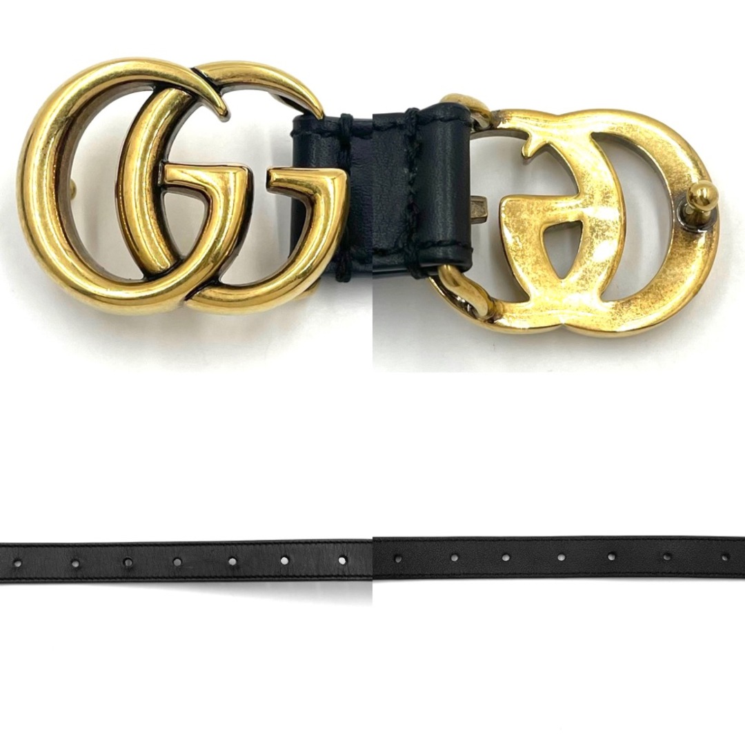 Gucci - GUCCI グッチ ベルト ダブルGバックル GG 80・32 細め