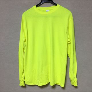 ギルタン(GILDAN)の新品 GILDAN ギルダン 長袖ロンT ネオンイエロー M(Tシャツ/カットソー(七分/長袖))