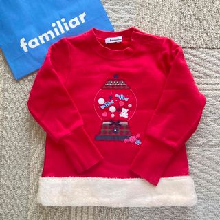 ファミリア(familiar)のファミリア☆ボア付きホリデースエット110(Tシャツ/カットソー)