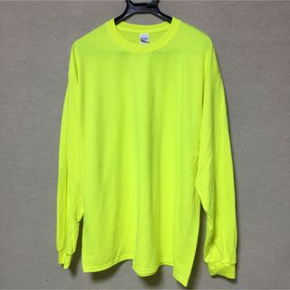 ギルタン(GILDAN)の新品 GILDAN ギルダン 長袖ロンT ネオンイエロー XL(Tシャツ/カットソー(七分/長袖))