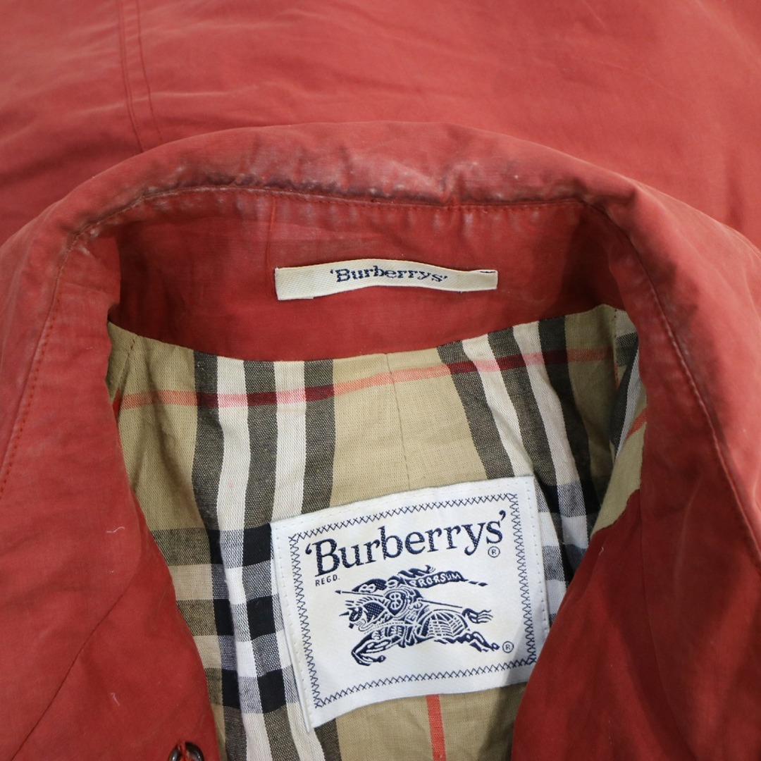 BURBERRY(バーバリー)のBurberrys バーバリーズ トレンチコート ユーロ ラグランスリーブ オレンジ (レディース 44) 中古 古着 N8072 レディースのジャケット/アウター(ロングコート)の商品写真