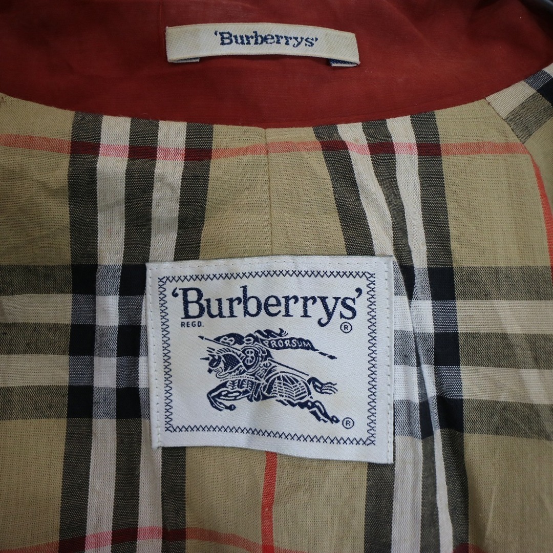 BURBERRY(バーバリー)のBurberrys バーバリーズ トレンチコート ユーロ ラグランスリーブ オレンジ (レディース 44) 中古 古着 N8072 レディースのジャケット/アウター(ロングコート)の商品写真