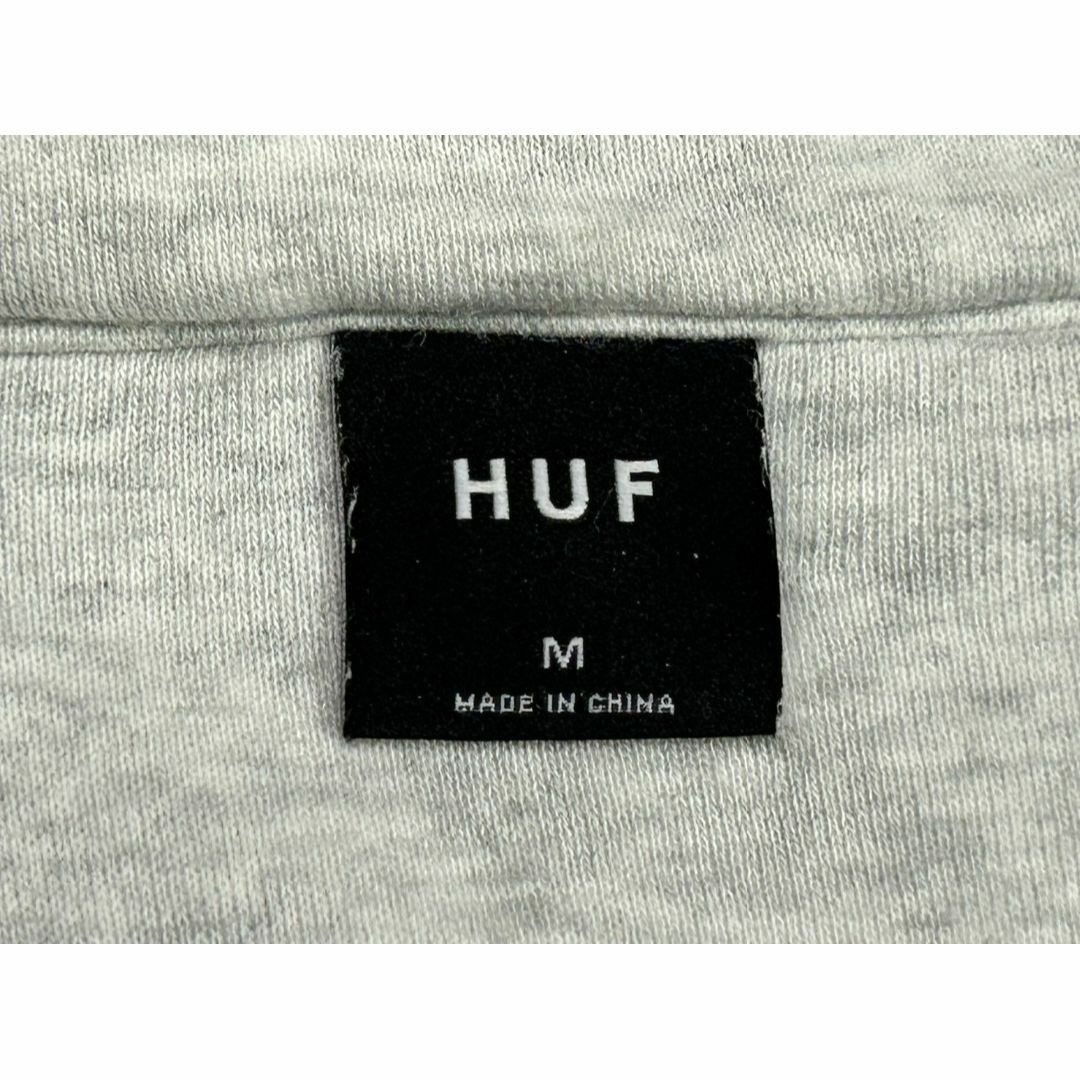 ＊ハフ HUF WORLDWIDE 刺繍 ハーフジップ スウェット M