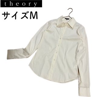 美品 theory アイボリー　ノースリーブ　ブラウス