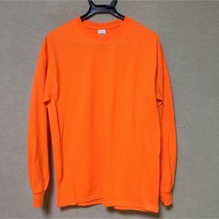 ギルタン(GILDAN)の新品 GILDAN ギルダン 長袖ロンT セーフティオレンジ M(Tシャツ/カットソー(七分/長袖))