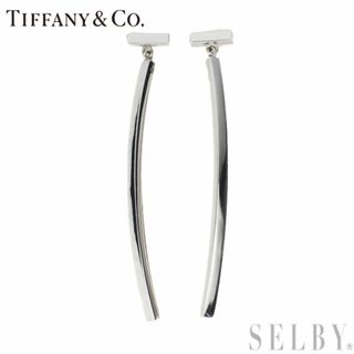 Tiffany & Co. - ティファニー K18WG ピアス Tワイヤー バーの通販 by