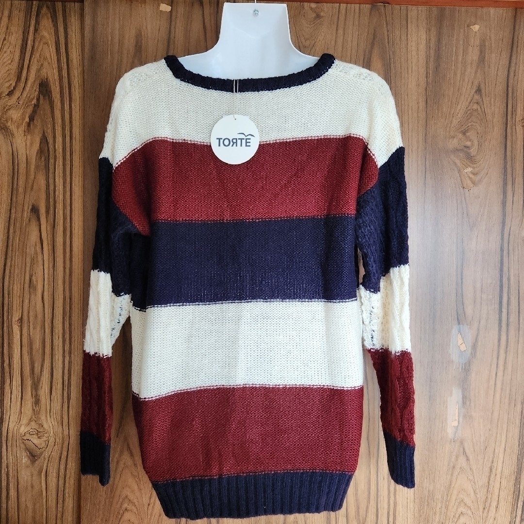 タグつき未使用、Crewneck knit