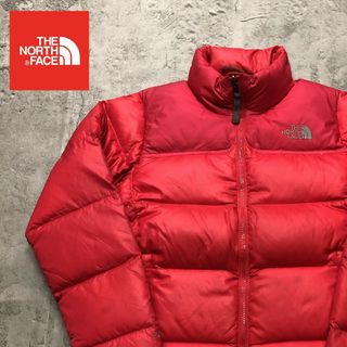 ザノースフェイス(THE NORTH FACE)のザノースフェイス　ダウンジャケット　ピンク/レッド　700フィル　ヌプシ(ダウンジャケット)