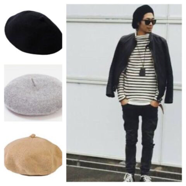 春の男子ベレー帽コーデ ブラックの通販 By Kurumi S Shop ラクマ