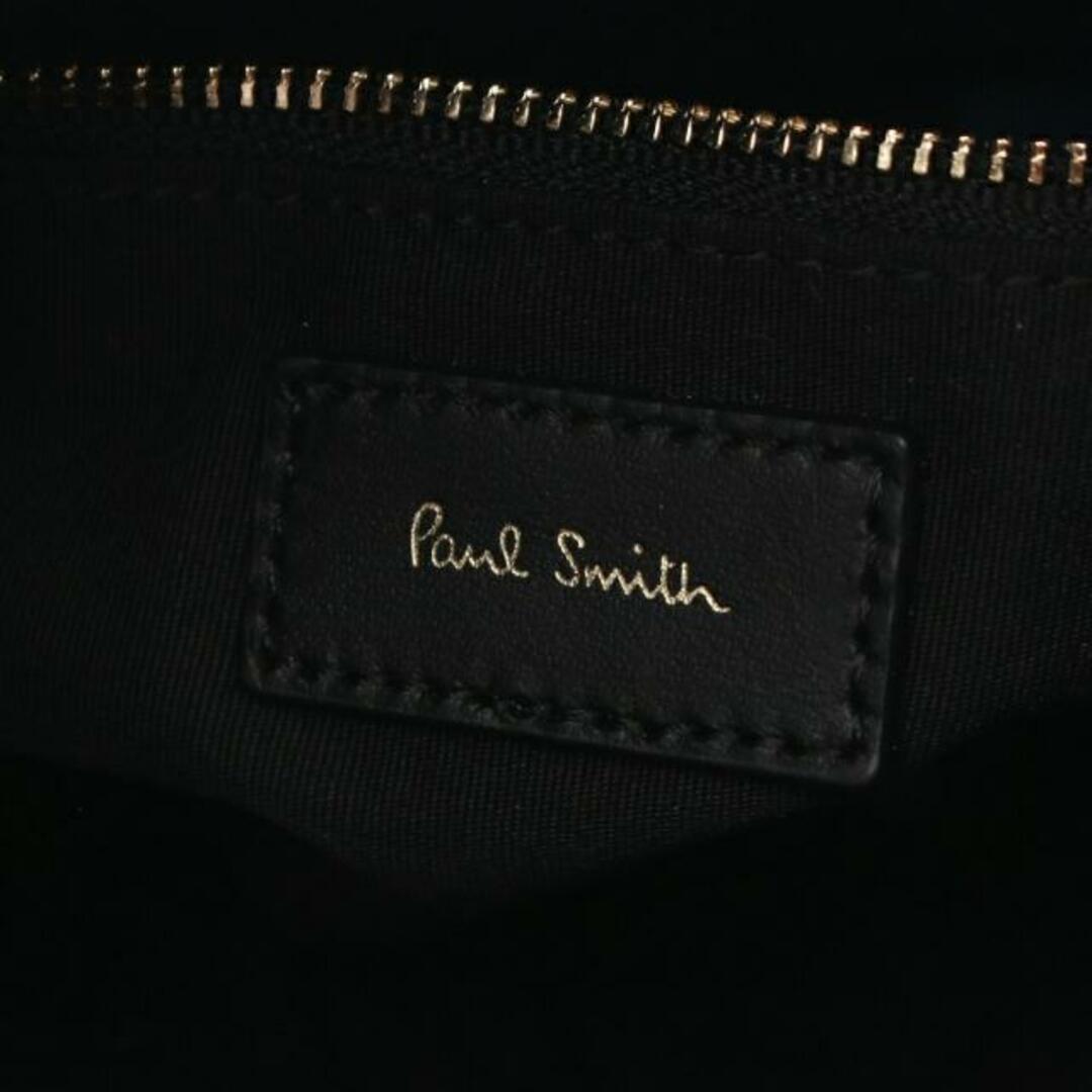 Paul Smith(ポールスミス)の ハンドバッグ レザー ブラック ブルー ロゴ 2WAY レディースのバッグ(ハンドバッグ)の商品写真