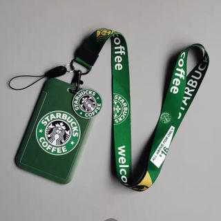 スターバックス(Starbucks)のスターバックス　スタバIDカードケース社員証ホルダー ネックストラップ定期入3(パスケース/IDカードホルダー)