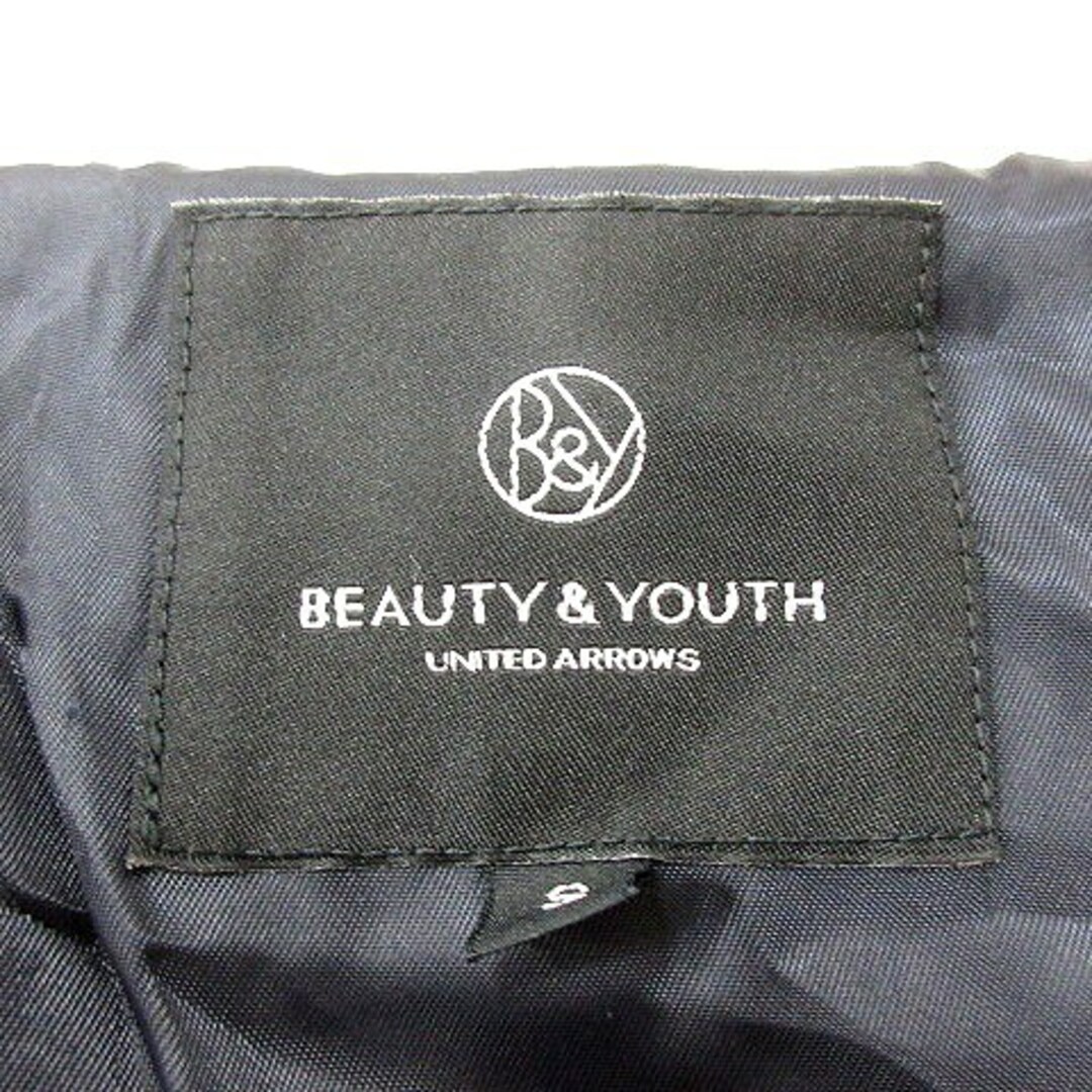 BEAUTY&YOUTH UNITED ARROWS(ビューティアンドユースユナイテッドアローズ)の ユナイテッドアローズ ビューティー&ユース ダッフルコート ロング S 黒 メンズのジャケット/アウター(ダッフルコート)の商品写真