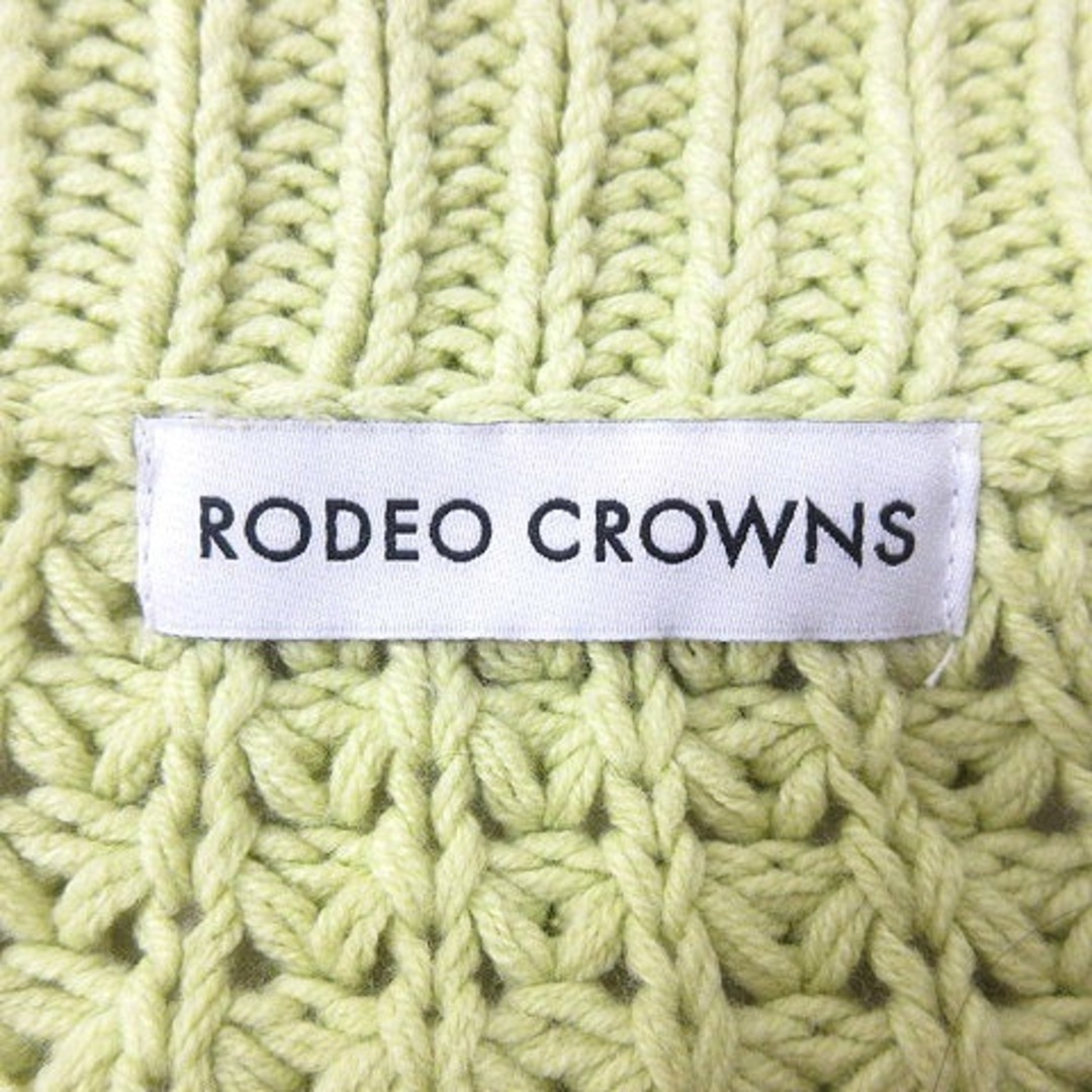 RODEO CROWNS(ロデオクラウンズ)のロデオクラウンズ ニット セーター 長袖 F 黄緑 ライトグリーン メンズのトップス(ニット/セーター)の商品写真