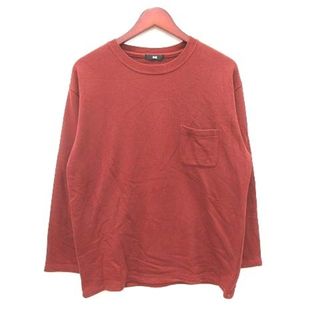 ハレ(HARE)のハレ HARE Tシャツ カットソー 長袖 クルーネック M 茶 ブラウン (Tシャツ/カットソー(七分/長袖))