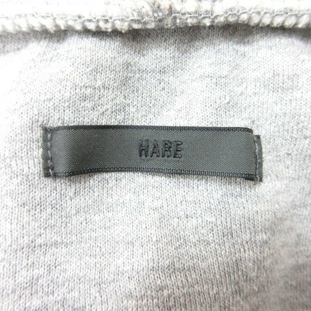 HARE(ハレ)のハレ HARE パーカー ジップアップ 裏起毛 S グレー /MN ■MO メンズのトップス(パーカー)の商品写真