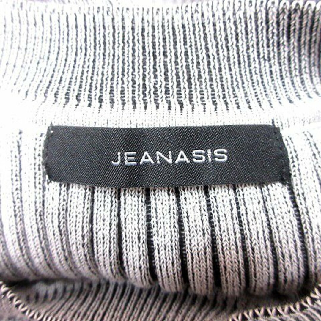 JEANASIS(ジーナシス)のジーナシス ニット カットソー Uネック ノースリーブ F グレー /RT レディースのトップス(カットソー(半袖/袖なし))の商品写真