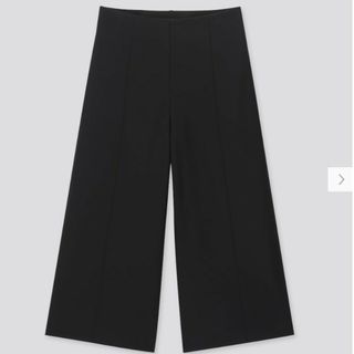 ユニクロ(UNIQLO)のユニクロ ポンチワイドクロップドパンツ ブラウン 224-418252(クロップドパンツ)