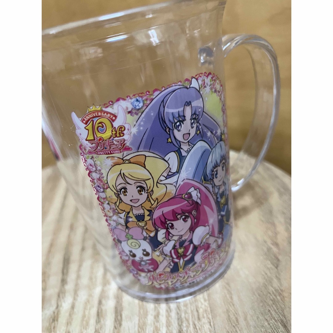 新品ハピネスチャージプリキュア　ジュースコップ軽量メモリ240 キッズ/ベビー/マタニティの授乳/お食事用品(マグカップ)の商品写真