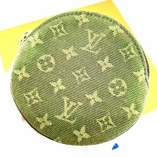 美品 ルイヴィトン ポルトモネロン モノグラムミニ カーキ コイン