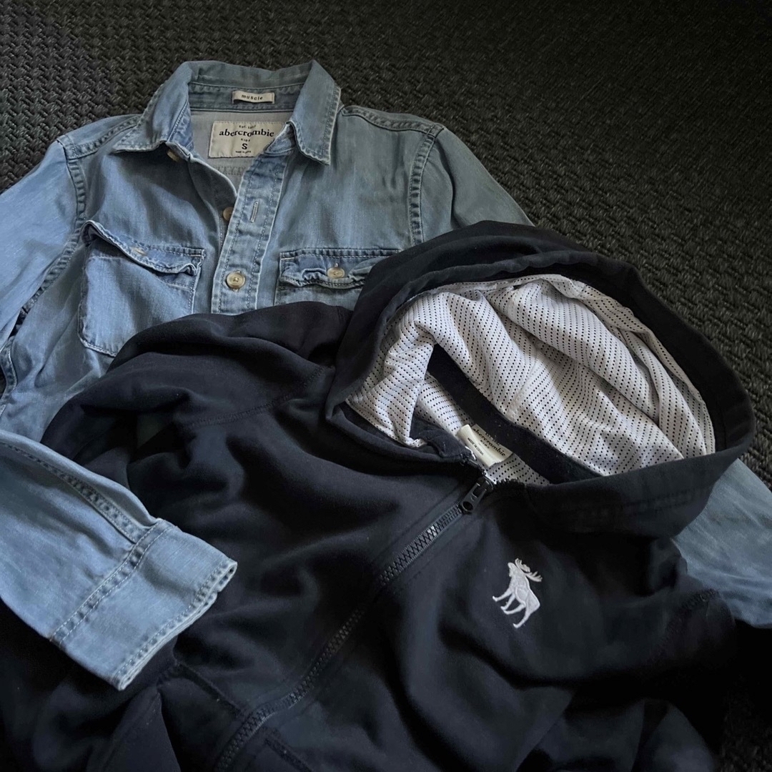 Abercrombie&Fitch - abercrombie kids Sサイズ パーカー デニムシャツ