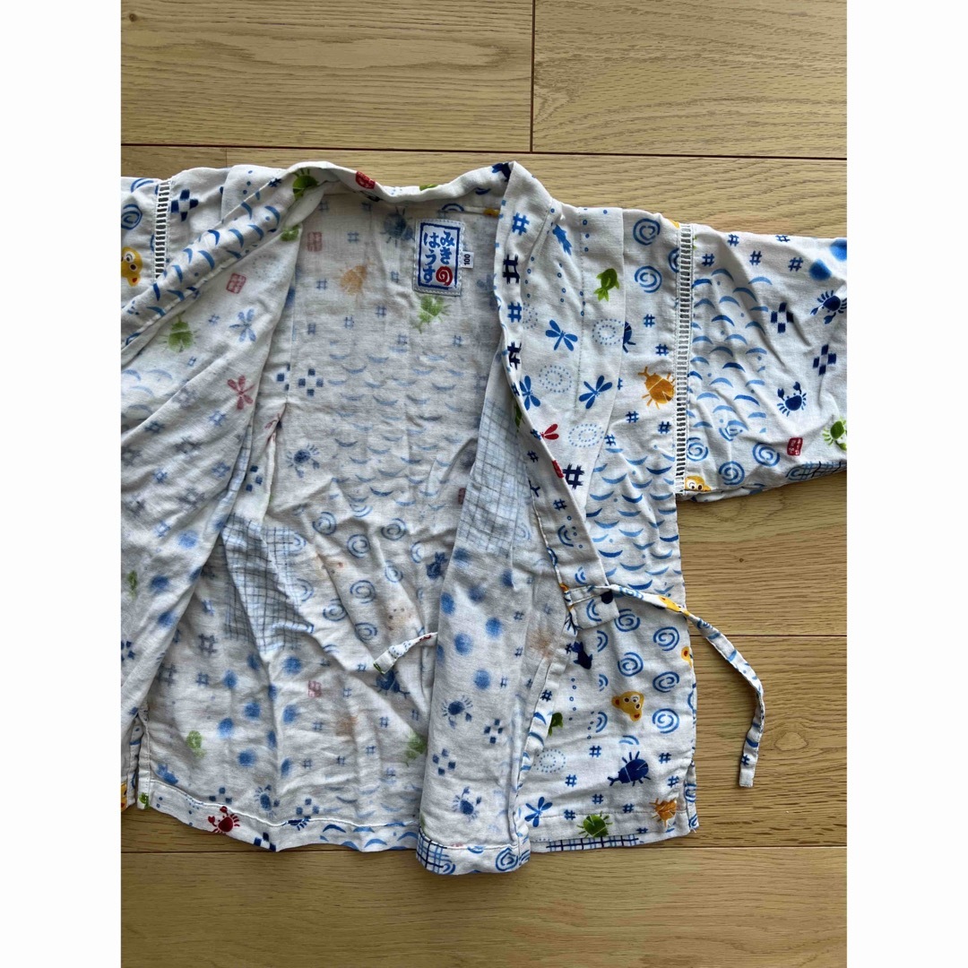 ミキハウス  甚平　浴衣　男の子 キッズ/ベビー/マタニティのキッズ服男の子用(90cm~)(甚平/浴衣)の商品写真