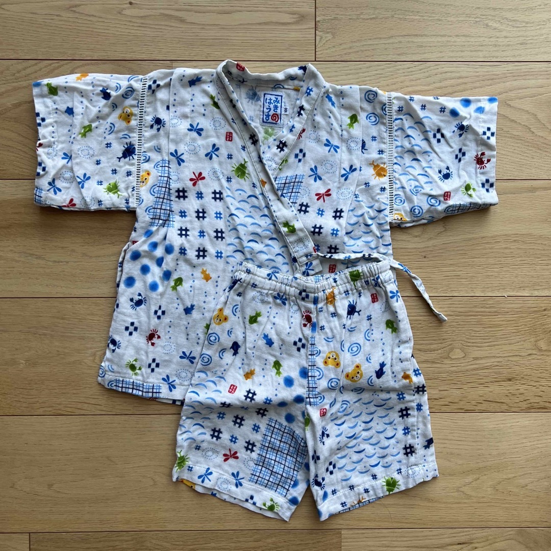 ミキハウス  甚平　浴衣　男の子 キッズ/ベビー/マタニティのキッズ服男の子用(90cm~)(甚平/浴衣)の商品写真