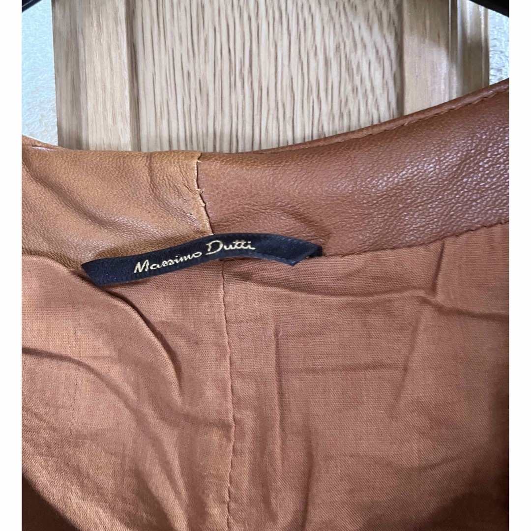 Massimo Dutti(マッシモデュッティ)の❤️Massimo Dutti  羊革ジャンパースカート❤️ レディースのワンピース(ひざ丈ワンピース)の商品写真