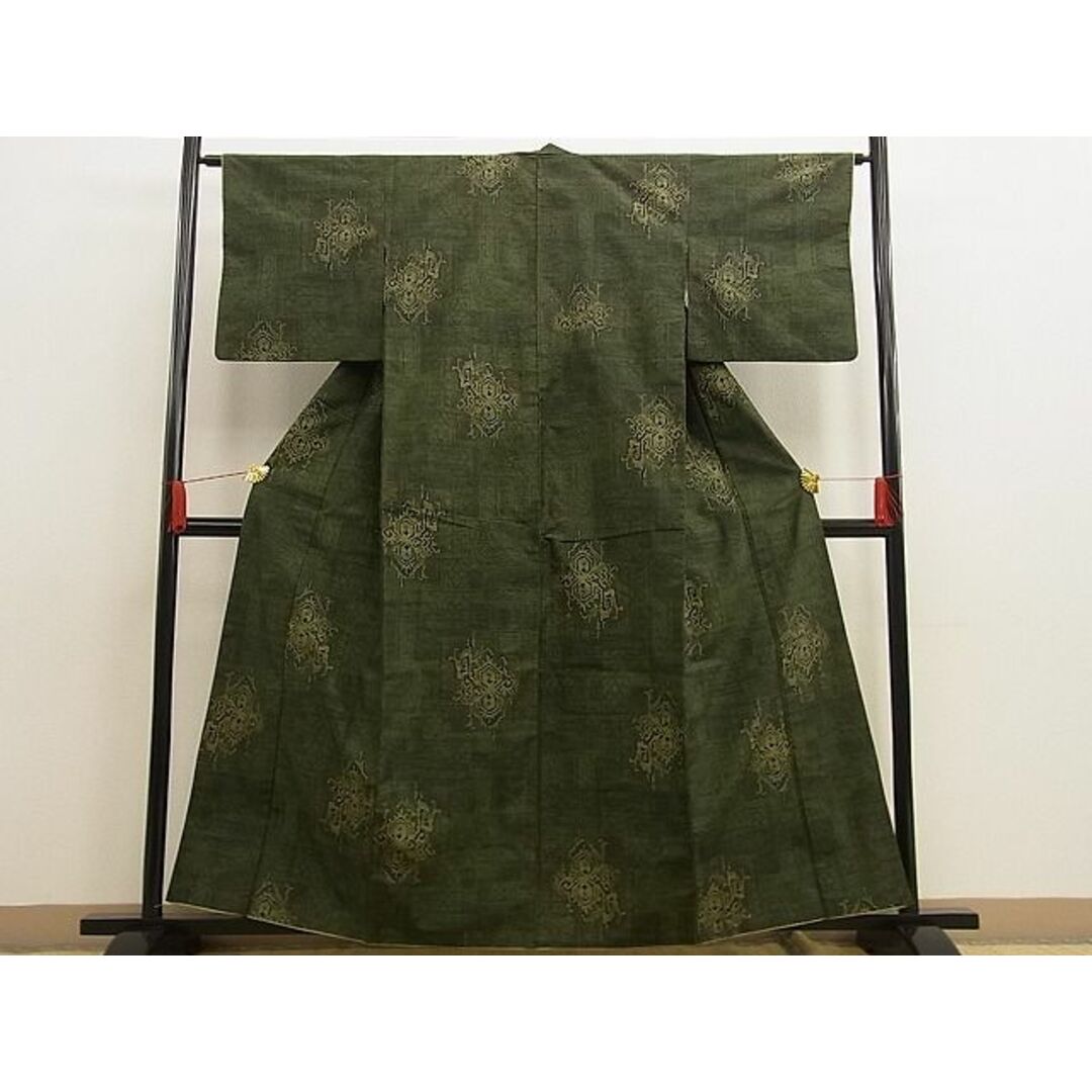 平和屋野田店■上質な紬 吉祥文 逸品 n-ne2122