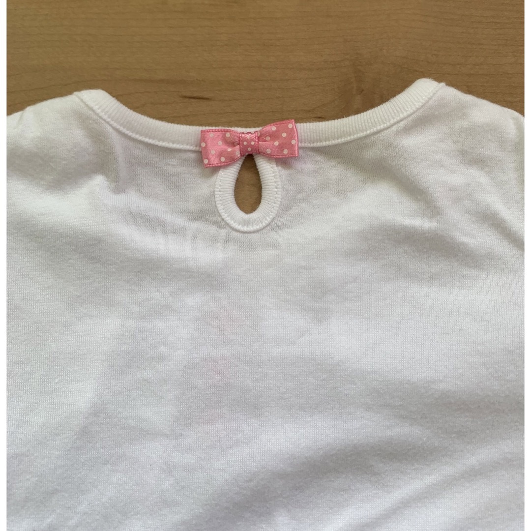 mikihouse(ミキハウス)のカットソー　シャツ　Tシャツ　ミキハウス　白　80 半袖 キッズ/ベビー/マタニティのベビー服(~85cm)(シャツ/カットソー)の商品写真