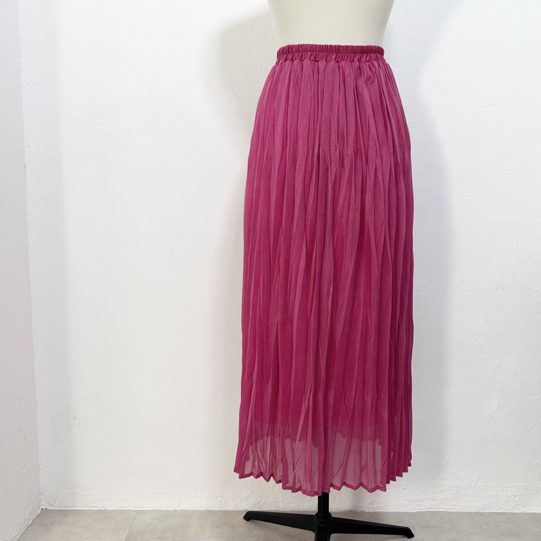 LEPSIM(レプシィム)の【LEPSIM】新品 未使用品 プリーツスカート  ロングスカート  ピンク レディースのスカート(ロングスカート)の商品写真