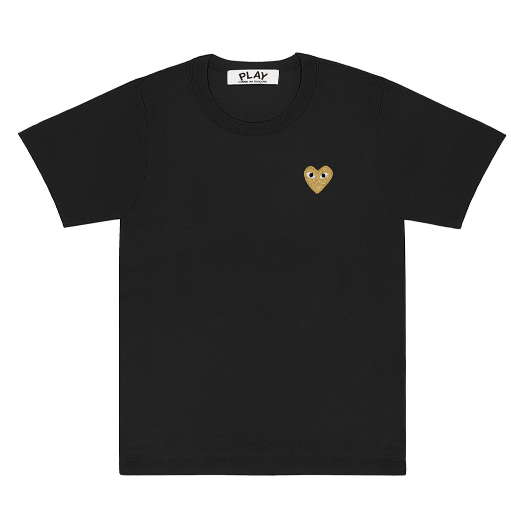 PLAY CDG Gold Heart T-Shirt