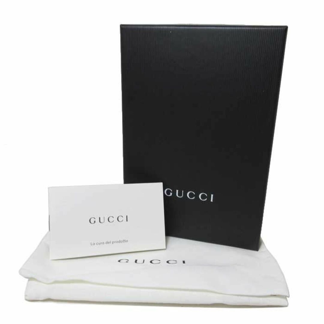 Gucci - 【新品】グッチ 財布 二つ折り財布 GUCCI レザー シボ加工