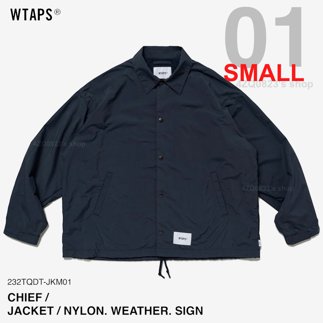 SMALL01カラーWTAPS CHIEF JACKET NYLON WEATHER SIGN S