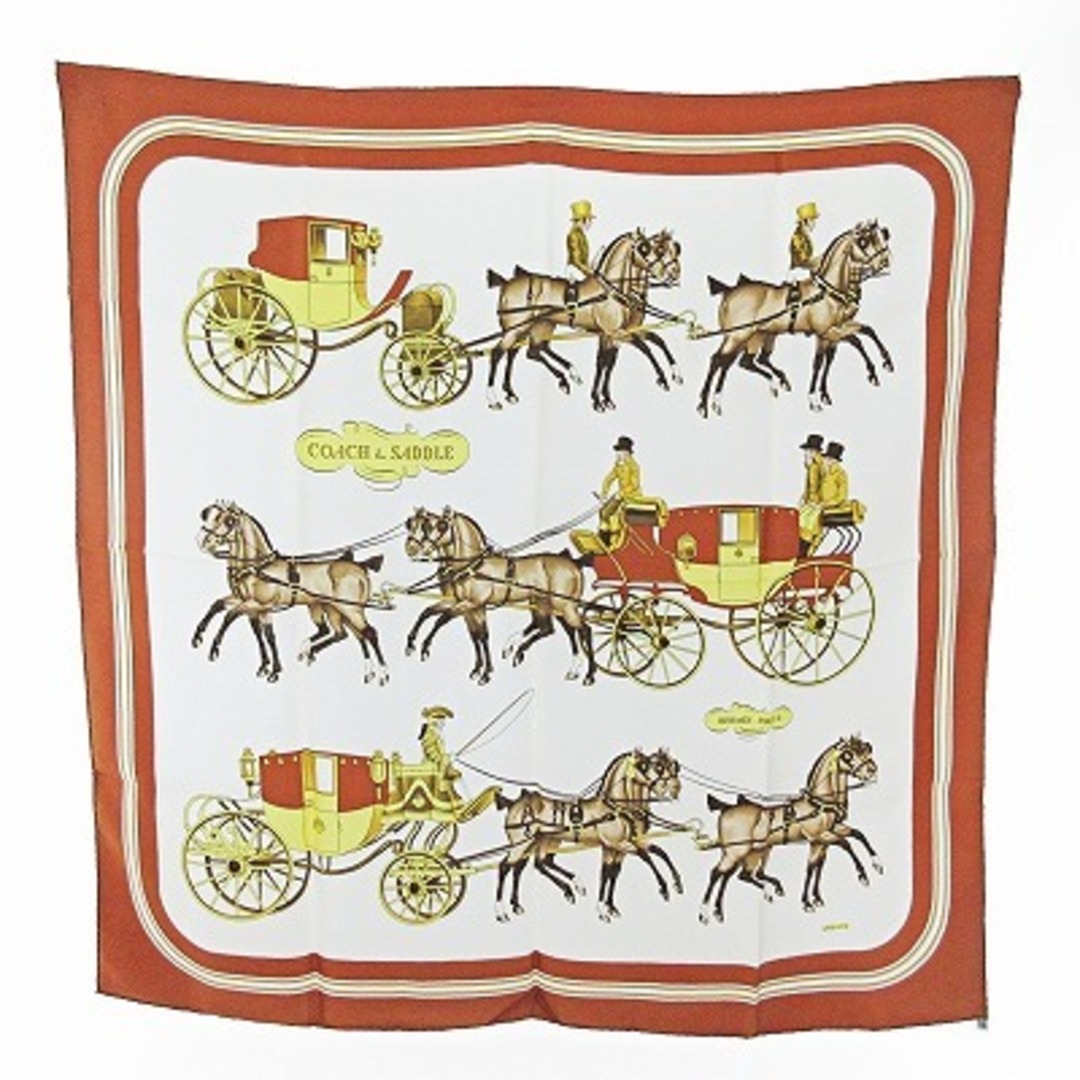 Hermes - エルメス カレ90 COACH&SADDLE スカーフ シルク 馬車 馬柄