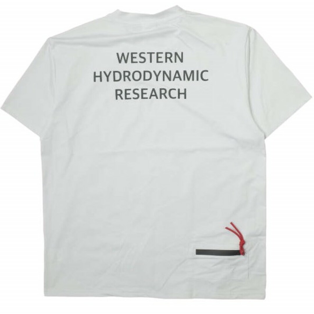 Western Hydrodynamic Research ウエスタンハイドロダイナミックリサーチ WHR 23SS UPF Sun S/S Shirt ロゴプリントTシャツ MWHR23S8014-M 4 WHITE 半袖 サンシャツショートスリーブ トップス【Western Hydrodynamic Research】
