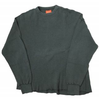 ビームス(BEAMS)のBEAMS ビームス 21AW ビッグサーマルカットソー 11-14-1097-458 S SOFT BLACK 長袖 ワッフル Tシャツ トップス【中古】【BEAMS】(Tシャツ/カットソー(七分/長袖))