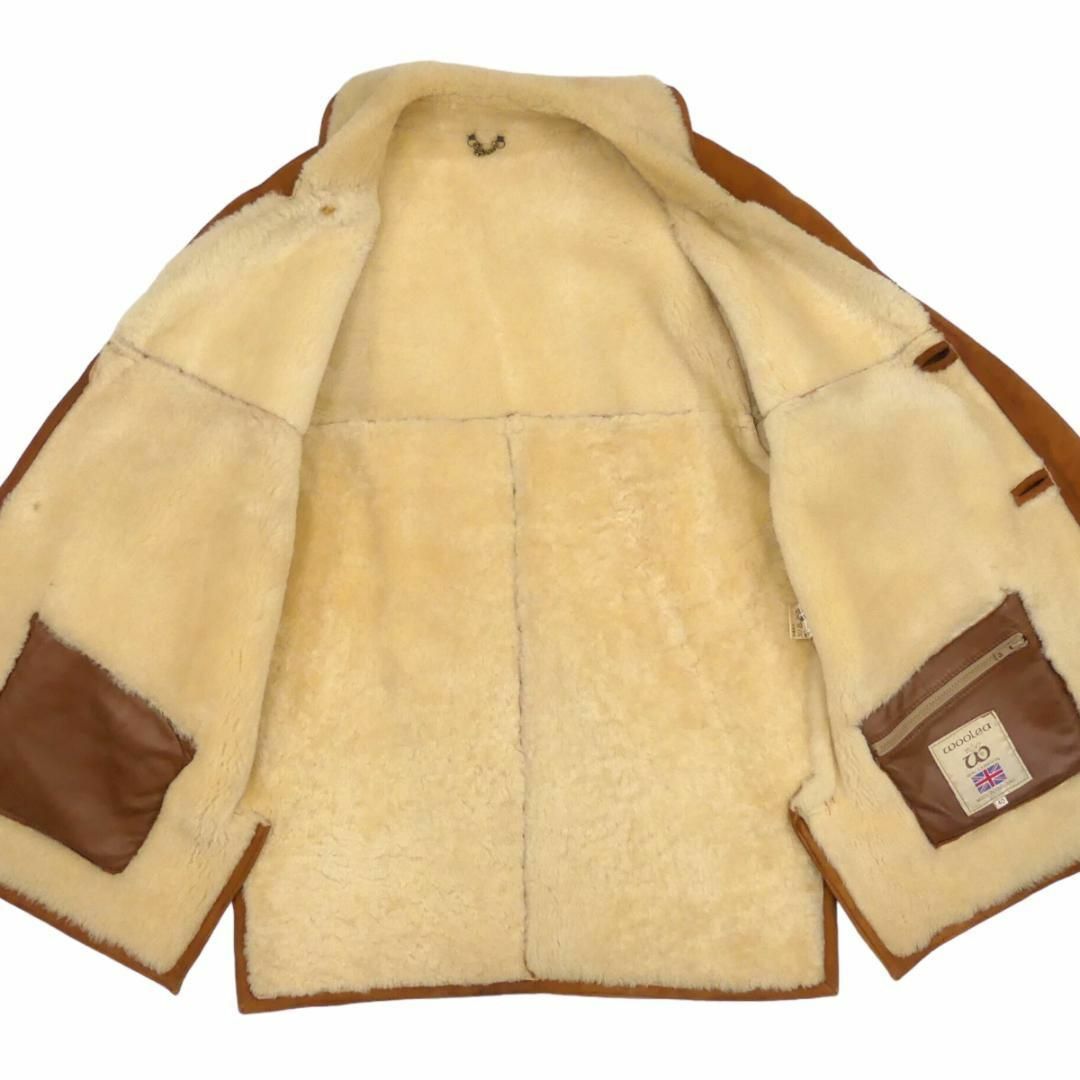 h1337■Tescan■イングランド製/本革ムートンコート/sheepskin