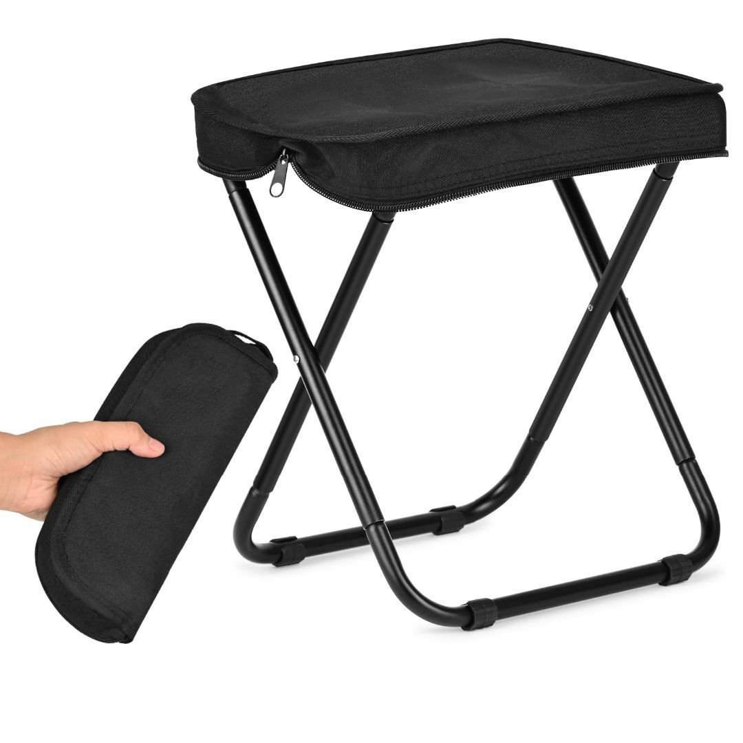 アウトドアチェア キャンプ 椅子 一体型折りたたみ椅子 軽量 持ち運び 耐荷重1