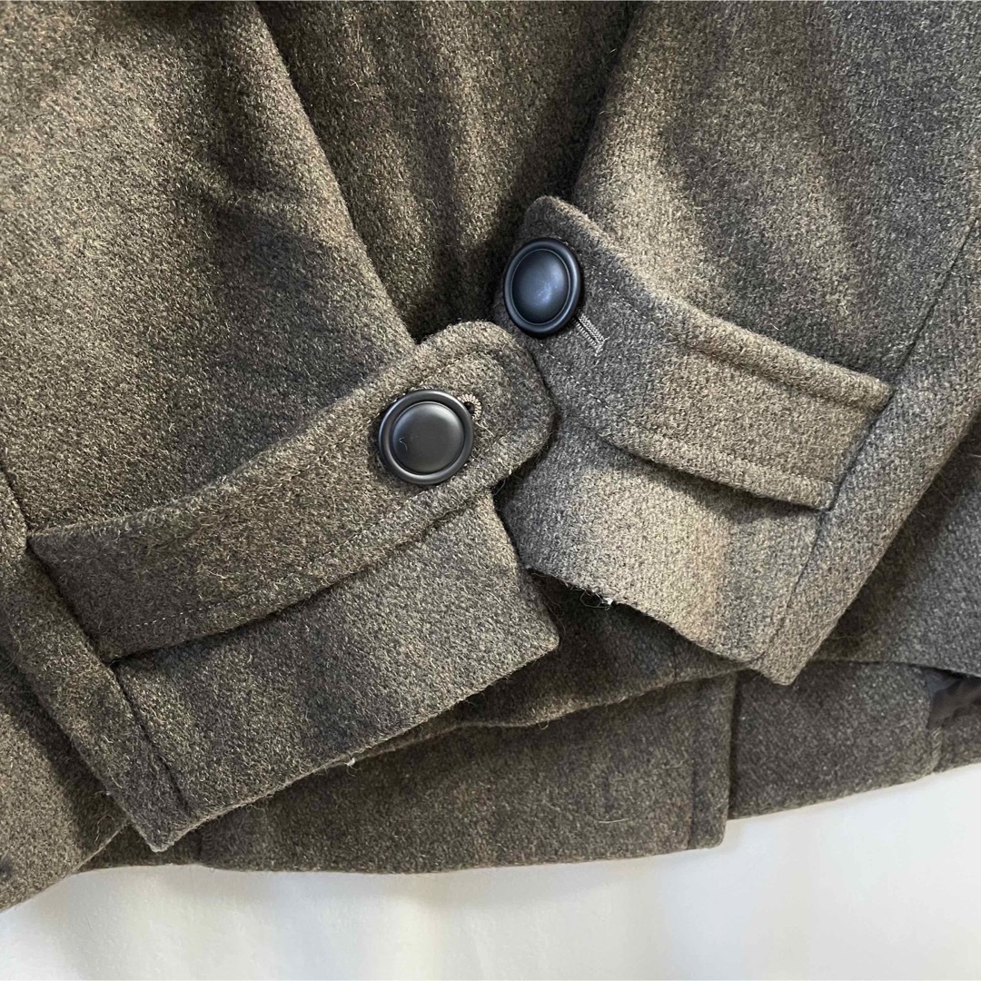 UNTITLED(アンタイトル)のUNTITLED アンタイトル PAOLETTY製 Pコート グレー ウール レディースのジャケット/アウター(ピーコート)の商品写真