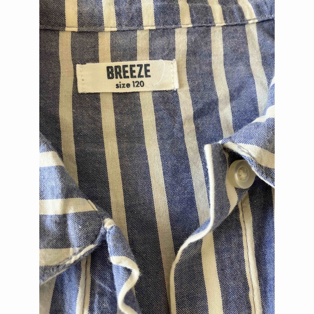 BREEZE(ブリーズ)の120 シャツワンピース キッズ/ベビー/マタニティのキッズ服女の子用(90cm~)(ワンピース)の商品写真