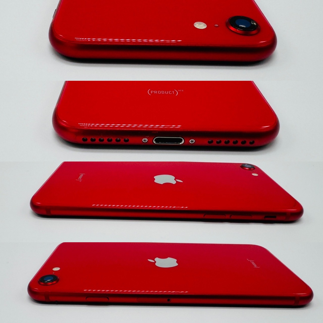 iPhone(アイフォーン)のiPhone SE 第2世代 (SE2) レッド 64 GB SIMフリー スマホ/家電/カメラのスマートフォン/携帯電話(スマートフォン本体)の商品写真