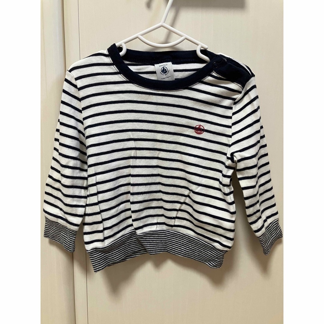 PETIT BATEAU - プチバトーボーダーカットソーPETIT BATEAU12mの通販